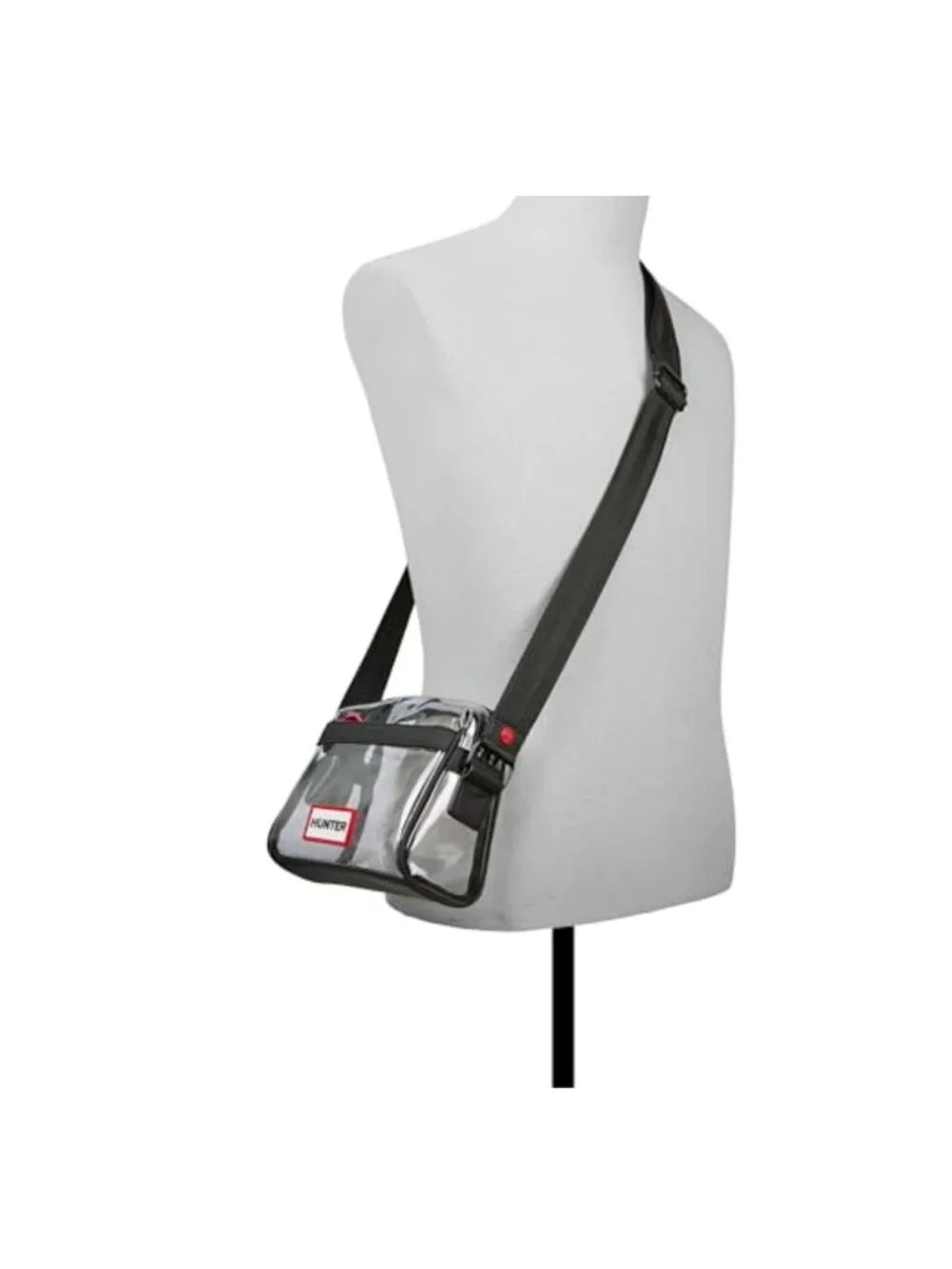 Clear Crossbody Bag Adjustable Strap Zippered Compartments
